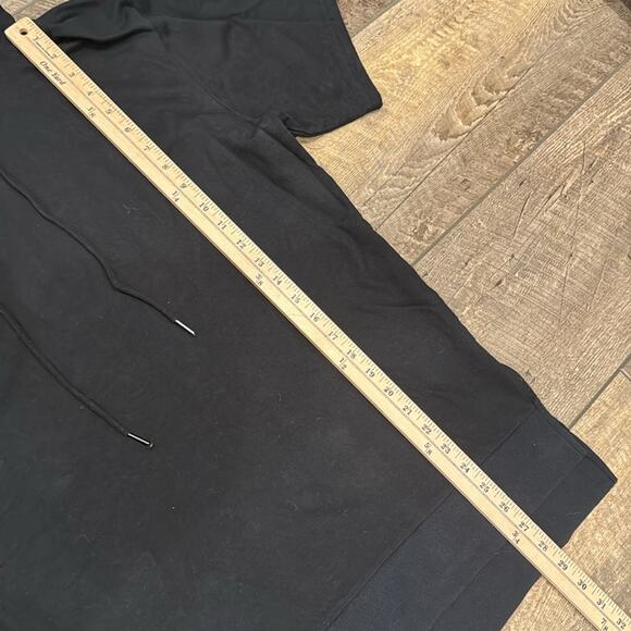 Elwood Men's Short Sleeve Hoodie Black Size L - Picture 3 of 6